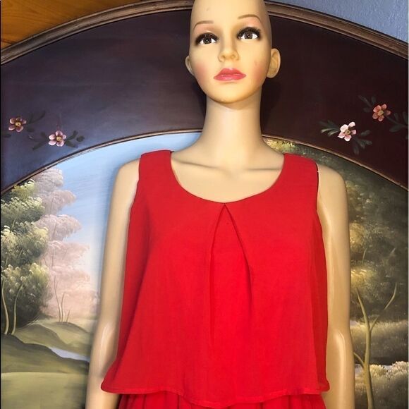 Sweet Storm Woman’s Red Lace MIDI Dress M NWOT - Picture 3 of 9